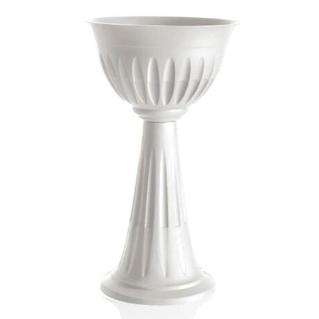 Ανθοστήλη Ø43x74.5cm Πλαστική 20lt Λευκή ALBA COLUMN BAMA Ιταλίας