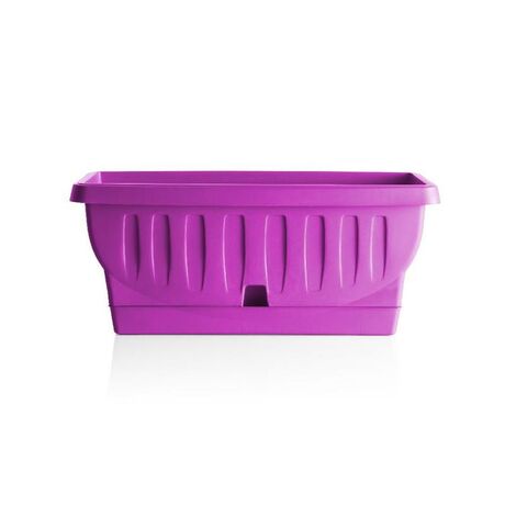 BAMA ITALY Ζαρντινιέρα Decor 30cm/40cm/50cm με Αυτοποτιζόμενο Πιάτο Πλαστική Φούξια NATURA