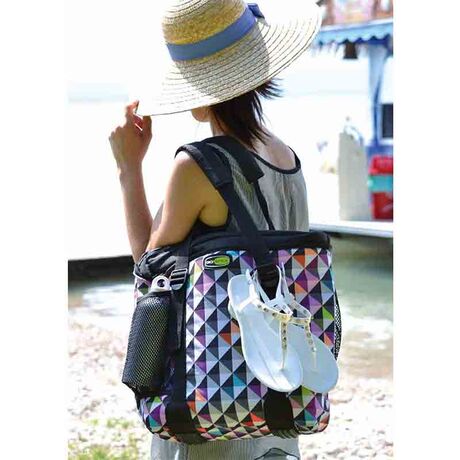 GIOSTYLE Ιταλίας Ισοθερμική Τσάντα 38x13x36cm Πάχος 10mm 19lt Πολυεστέρας 600D MAX Απόδοση 15 Ώρες Πιστοποιήσεις Azo FREE/Reach COOLBAG BOXY 18 PIXEL