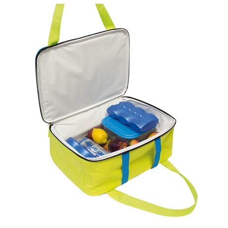 GIOSTYLE Ιταλίας Ισοθερμική Τσάντα 36x15x26cm Πάχος 6mm 15.5lt Πολυεστέρας 300D MAX Απόδοση 16 Ώρες Πιστοποιήσεις Azo FREE/REACH LIME COOLBAG Μπλε-Κίτρινο