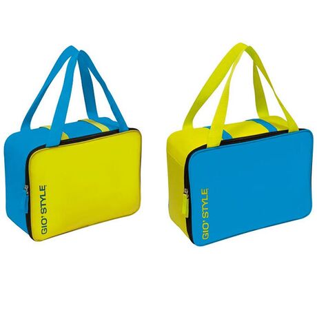 GIOSTYLE Ιταλίας Ισοθερμική Τσάντα 36x15x26cm Πάχος 6mm 15.5lt Πολυεστέρας 300D MAX Απόδοση 16 Ώρες Πιστοποιήσεις Azo FREE/REACH LIME COOLBAG Κίτρινο - Μπλε