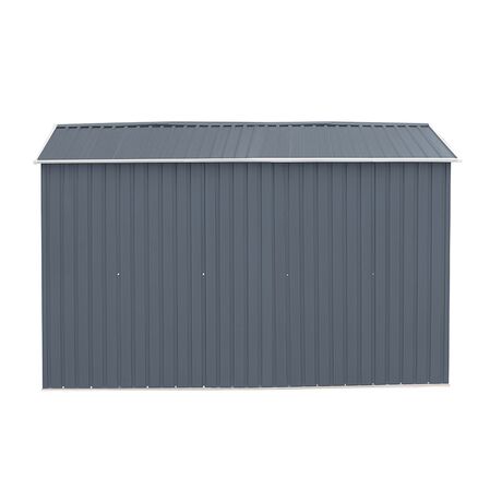 STEELEN Μεταλλική Αποθήκη Κήπου - Σπιτάκι Κήπου 321x361x205cm (10.5'x11.8') 10.9m² Γαλβανιζέ Polis Γκρι