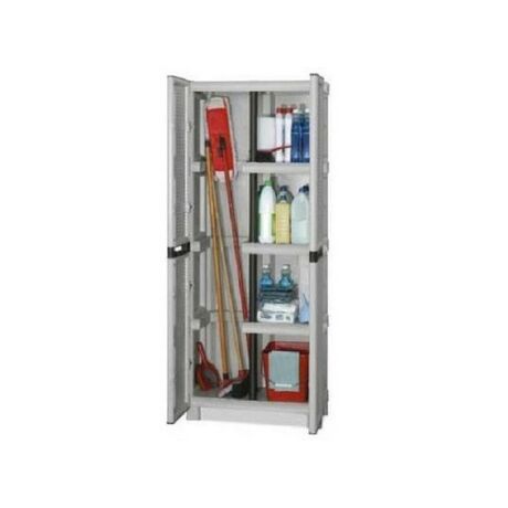 ARTPLAST Ιταλίας Πλαστική Ντουλάπα 19kg 70X39X172cm με Χώρισμα MASSIF 2φυλλη (Ατσάλινοι Μεντεσέδες) 5 Χώρων CONCERT