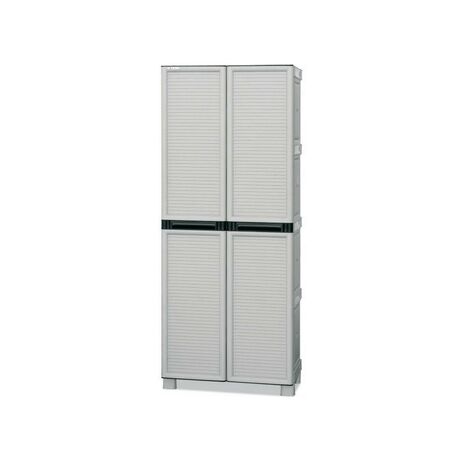 ARTPLAST Ιταλίας Πλαστική Ντουλάπα 19kg 70X39X172cm με Χώρισμα MASSIF 2φυλλη (Ατσάλινοι Μεντεσέδες) 5 Χώρων CONCERT