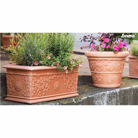 BAMA ITALY Ζαρντινιέρα 80x35x32cm 75lt Πλαστική ΒΑΡΕΩΣ ΤΥΠΟΥ Κεραμιδί FIORIERA VITE