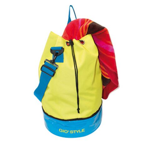 GIOSTYLE Ιταλίας Σάκος με Ισοθερμική Βάση Ø30x48cm Πάχος 0.6mm 16.5+5lt Πολυεστέρας 600D Πιστοποίηση REACH LIME SECCHIELLO Κίτρινο-Μπλε Βάση