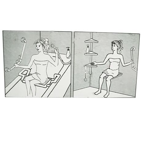 PRIMANOVA Χειρολαβή Μπάνιου 113x8x55cm Αλουμίνιο-Πλαστικό Μέγιστη Αντοχή 120kg Βάρος 1.1kg Λευκή