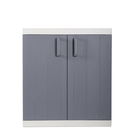 TOOMAX Ιταλίας XXL Πλαστική Ντουλάπα 89x54x96cm 16.4kg με 2 Εσωτερικά Ράφια-3 Χώρους MAX Αντοχή 120kg ANNIVERSARY MEGA LIGHT GREY/BASALT GREY XXL TUV/GS FASHION