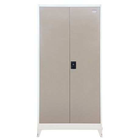 STEELEN Μεταλλική Ντουλάπα 90x45x191cm Πάχους 0.6mm/0.8mm (πάτωμα) Γαλβανιζέ με 4 Ράφια και Ρυθμιζόμενα Πόδια - 5 Αποθηκευτικοί Χώροι Taupe-Μπεζ