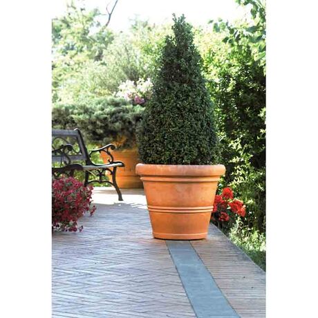 BAMA ITALY XXL Γλάστρα Βαρέως Τύπου Ø100xØ60x83cm 350lt Πλαστική 12kg Κεραμιδί CHIANTΙ