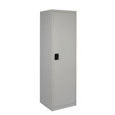 STEELEN Μεταλλική Ντουλάπα 50x45x181cm Πάχους 0.6mm/0.8mm (πάτωμα) Γαλβανιζέ με 4 Ράφια ΧΩΡΙΣ ΠΟΔΙΑ - 5 Αποθηκευτικοί Χώροι