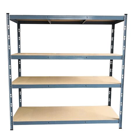 VESTA Μεταλλική Ραφιέρα Dexion 4όροφη Βαμμένη 160x60x180cm με Μοριοσανίδες Πάχους 6.8mm 38kg Πάχος Δοκών 1mm MAX Αντοχή 1200kg