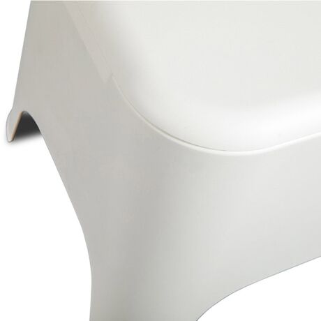 TOOMAX Ορθογώνιο Τραπέζι 59x39x36cm Πλαστικό Βάρος 3.4kg Petra Matte White Ιταλίας