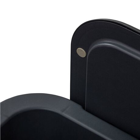 TOOMAX Ορθογώνιο Τραπέζι 59x39x36cm Πλαστικό Βάρος 3.4kg Petra Matte Anthracite Ιταλίας