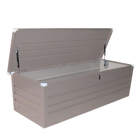 STEELEN Μπαούλο Αποθήκευσης 165x69x62cm 582lt 29.5kg Γαλβανιζέ MAX C  Γκρι Καφέ