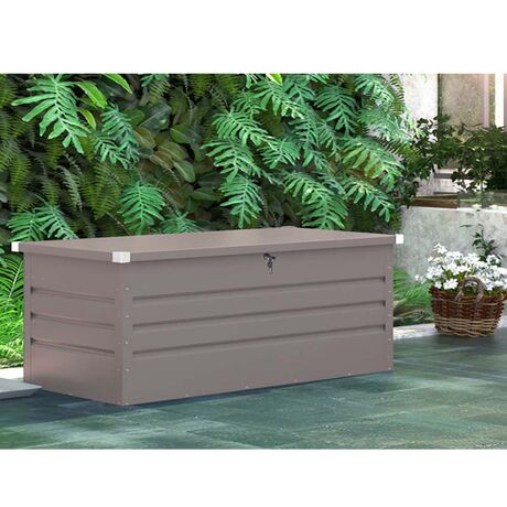STEELEN Μπαούλο Αποθήκευσης 165x69x62cm 582lt 29.5kg Γαλβανιζέ MAX C  Γκρι Καφέ