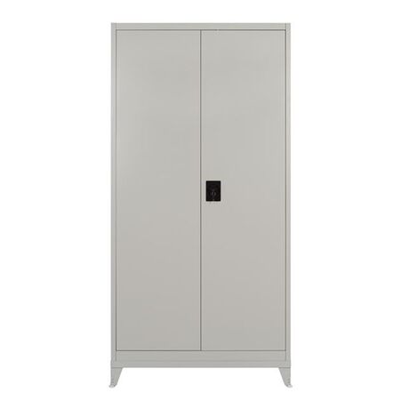STEELEN Μεταλλική Ντουλάπα 100x45x191cm Πάχους 0.6mm/0.8mm (πάτωμα) Γαλβανιζέ με Χώρισμα και Ρυθμιζόμενα Πόδια - 5 Αποθηκευτικοί Χώροι