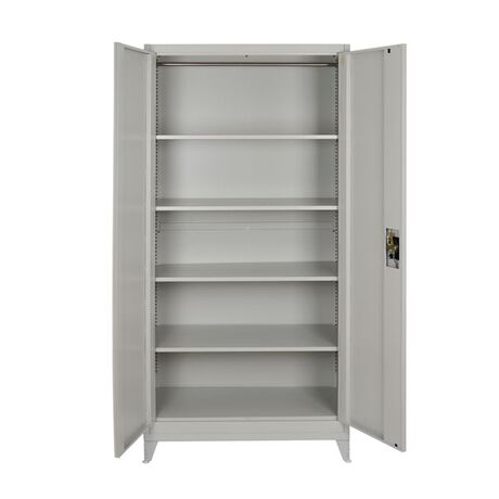 STEELEN Μεταλλική Ντουλάπα 100x45x191cm Πάχους 0.6mm/0.8mm (πάτωμα) Γαλβανιζέ 46kg με 4 Ράφια και Ρυθμιζόμενα Πόδια - 5 Αποθηκευτικοί Χώροι