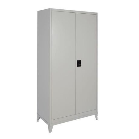 STEELEN Μεταλλική Ντουλάπα 100x45x191cm Πάχους 0.6mm/0.8mm (πάτωμα) Γαλβανιζέ με Χώρισμα και Ρυθμιζόμενα Πόδια - 5 Αποθηκευτικοί Χώροι