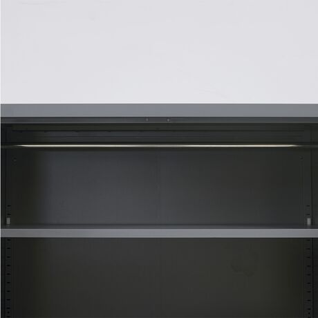 STEELEN Μεταλλική Ντουλάπα 90x45x191cm Πάχους 0.6mm/0.8mm (πάτωμα) Γαλβανιζέ με 4 Ράφια και Ρυθμιζόμενα Πόδια - 5 Αποθηκευτικοί Χώροι Ανθρακί Ματ