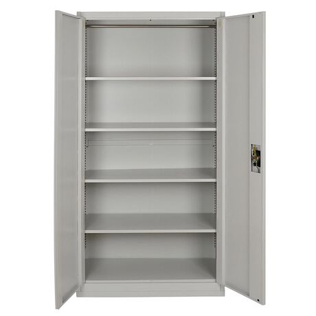 STEELEN Μεταλλική Ντουλάπα 100x45x181cm ΧΩΡΙΣ ΠΟΔΙΑ Πάχους 0.6mm/0.8mm (πάτωμα) Γαλβανιζέ με 4 Ράφια - 5 Αποθηκευτικοί Χώροι