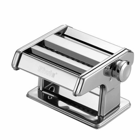 VESTA Μηχανή Φύλλου και Ζυμαρικών INOX 21x19x14cm Συμπαγής Max Πλάτος Ζύμης 14.5cm Βάρος 2.73kgSHULE Μηχανή Φύλλου και Ζυμαρικών INOX 21x19x14cm Συμπαγής Max Πλάτος Ζύμης 14.5cm Βάρος 2.73kg