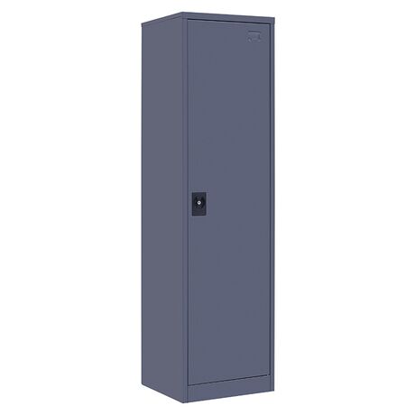 STEELEN Μεταλλική Ντουλάπα 50x45x181cm Πάχους 0.6mm/0.8mm (πάτωμα)  ΧΩΡΙΣ ΠΟΔΙΑ Γαλβανιζέ με 4 Ράφια - 5 Αποθηκευτικοί Χώροι Ανθρακί Ματ