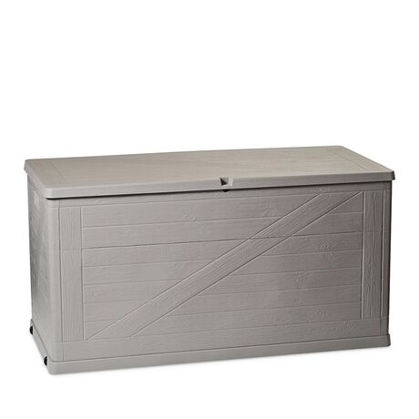 TOOMAX Ιταλίας Μπαούλο Αποθήκευσης 120x56x63cm 420lt Πλαστικό 8.5kg MULTIBOX WOOD Warm Grey