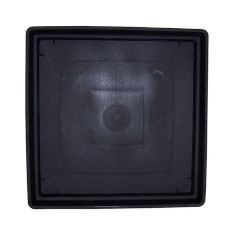 PLASTONA Πιάτο Caspo/Γλάστρα για Natura Tetra Mat/Brillante 26x26x3.6cm Μαύρο