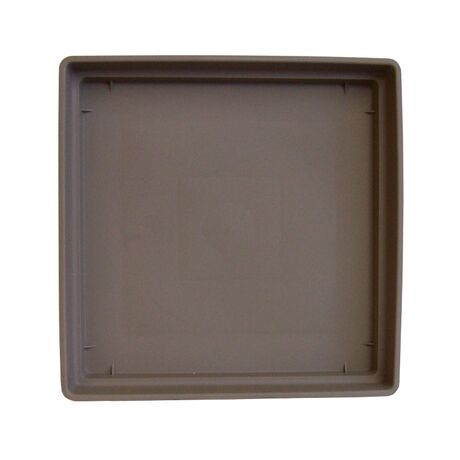 PLASTONA Πιάτο Caspo/Γλάστρα για Natura Tetra Mat/Brillante 26x26x3.6cm Γκρι-Καφέ