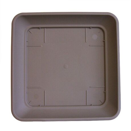 PLASTONA Πιάτο Caspo/Γλάστρας για Natura Tetra Mat/Brillante 36x36x5cm Γκρι-Καφέ