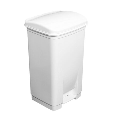 VIOMES Ελλάδας Κάδος Απορριμάτων με Πεντάλ 30x31.5x55cm 40lt Λευκό