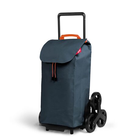 GIMI Ιταλίας Καρότσι Λαϊκής 52lt 41x35x93cm Μεταλλικό Αντοχή 30kg με Σάκο Πολυεστέρα Γκρι Σκούρο TRIS