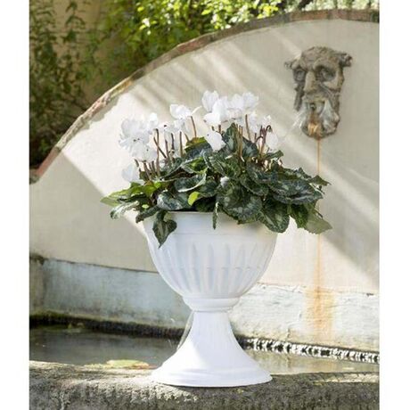 Ανθοστήλη/Γλάστρα Ø43x46cm Πλαστική 20lt Λευκή CALICE ALBA BAMA Ιταλίας