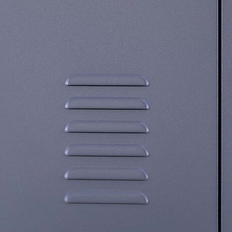 STEELEN Μεταλλική Ντουλάπα - Φοριαμός (Locker) 90x45x190cm 15 Ντουλάπια Πάχος 0.4mm με Ρυθμιζόμενα Πόδια 54kg Ανθρακί Ματ