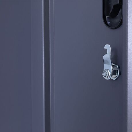 STEELEN Μεταλλική Ντουλάπα - Φοριαμός (Locker) 90x45x180cm 6 Ντουλάπια-12 Αποθηκευτικοί Χώροι Πάχος 0.4mm 48kg Χωρίς Πόδια Ανθρακί Ματ