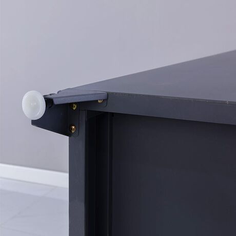 STEELEN Μεταλλική Ντουλάπα - Φοριαμός (Locker) 90x45x190cm 6 Ντουλάπια-12 Αποθηκευτικοί Χώροι Πάχος 0.4mm με Ρυθμιζόμενα Πόδια 48kg Ανθρακί Ματ