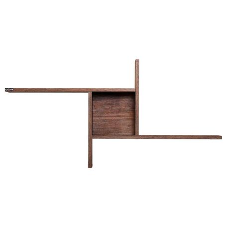 Ράφι Τοίχου Διακοσμητικό 100x18x50cm Ξύλινο Oslo Walnut 4.2kg RAF04OO