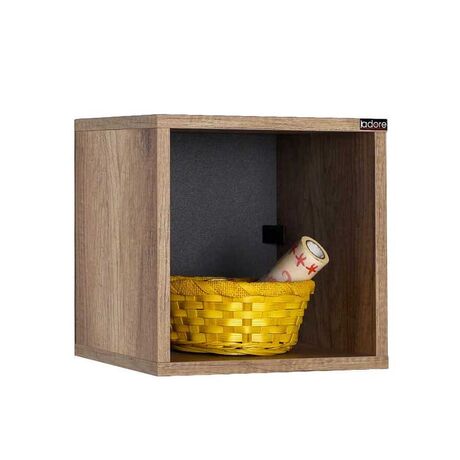 Ράφι Τοίχου Διακοσμητικό Κουτί 33x19x33cm Ξύλινο Tori 3.11kg RAF033TT