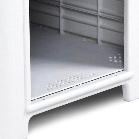 Σπίτι Σκύλου XXL 97.3x117x113cm 21.5kg Λευκό Πάγου-Πράσινο VESTA