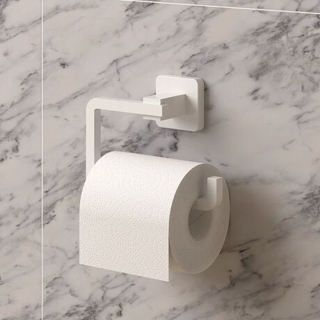 TEKNO-TEL Χαρτοθήκη WC 15x6x9cm Αλουμινίου Λευκή Matte