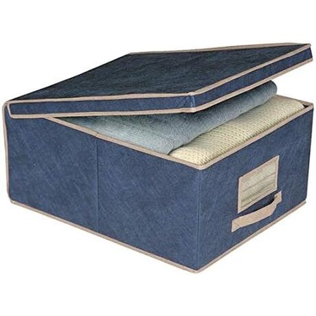 ORDINETT ITALY Κουτί Αποθήκευσης Ρούχων 50x40x25cm BOX LARGE Μπλε