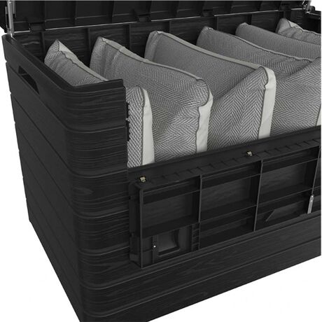 TOOMAX Ιταλίας Πλαστικό Μπαούλο Αποθήκευσης 970lt Βαρέως Τύπου 22,5kg 146x82x85cm MASSIF DOLOMITI 970LT BROWN