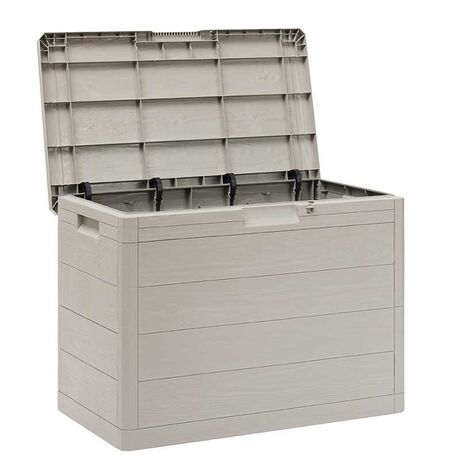 TOOMAX Ιταλίας Πλαστικό Μπαούλο 77.5x44.5x53cm 160lt 4.5kg MULTIBOX WOODY'S LINE WARM GREY