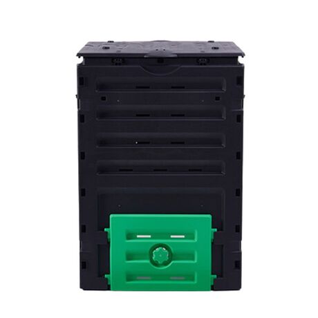 VESTA Κομποστοποιητής-Κάδος Κομποστοποίησης Κλειστού Τύπου 450lt Πλαστικός Κήπου 71.2x71x10.31cm Μαύρος BIO COMPOSTER