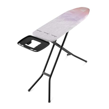 VILEDA Σιδερώστρα Ατμού Μέταλλο Βαμμένο 128x30x74-97cm με Σχάρα και Κλείδωμα Ασφαλείας 5.65kg Μαύρη Diamond Γερμανίας