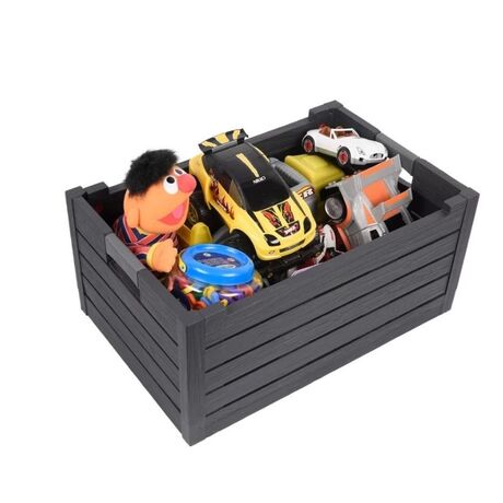 TOOMAX Ιταλίας Τελάρο Πολλαπλών Χρήσεων 59x39x28cm Πτυσσόμενο Χωρητικότητα 50lt Αντοχή 60kg Πλαστικό Όψη Ξύλου 2.37kg Γκρι FLORIDA