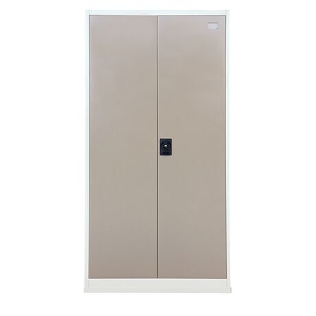 STEELEN Μεταλλική Ντουλάπα 70x40x171cm Πάχους 0.6mm/0.8mm (πάτωμα) ΧΩΡΙΣ ΠΟΔΙΑ Γαλβανιζέ με 4 Ράφια - 5 Αποθηκευτικοί Χώροι Taupe-Μπεζ