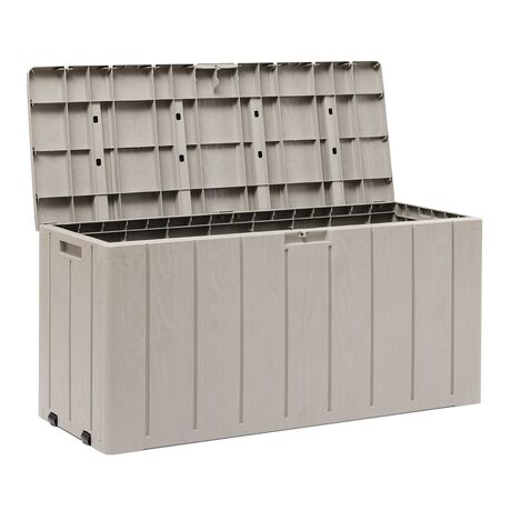 TOOMAX Ιταλίας Πλαστικό Μπαούλο Αποθήκευσης 270lt 6.6kg 117.5x45x56cm MASSIF Καπάκι-Κάθισμα 2 Ατόμων BRAVO 270L Warm Grey