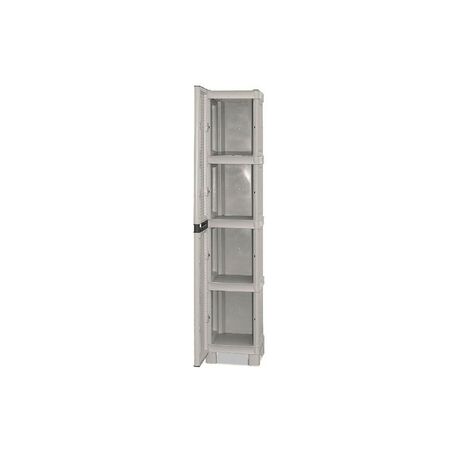 ARTPLAST Ιταλίας Πλαστική Ντουλάπα 12,5kg 35X39X172 MASSIF Μονόφυλλη 4 Χώρων CONCERT LINE
